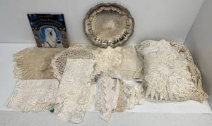 Large Group Of Vintage Crochet items including Blankets And More