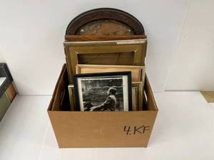 Group Of Misc. Antique Picture Frames And Shelves