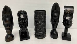 Group Of African Carved Items