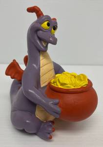 Vintage Disney 1980s Figment Bank 7 T x 4 12W 7 D