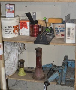 lot 118A image: 2 SHELF CONTENTS - TILE TILING EQUIPMENT