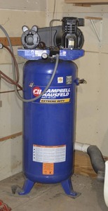 lot 9 image: CAMPBELL HAUSFELD SINGLE PHASE AIR COMPRESSOR