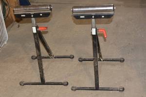 lot 12 image: WOLFCRAFT ROLLER STANDS