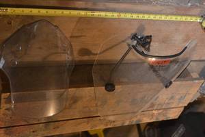 lot 92 image: HONDA AND SPIT FIRE WINDSHEILDS