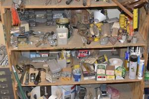 lot 153 image: CONTENTS OF SHELVES