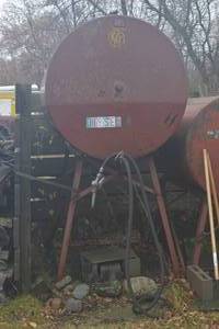 lot 13 image: GRAVITY FLOW DIESEL FUEL TANK ON STAND