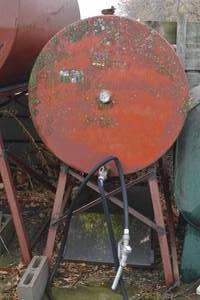 lot 15 image: GRAVITY FLOW DIESEL FUEL TANK ON STAND