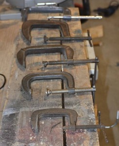 lot 33 image: LOT OF C CLAMPS