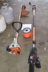 lot 49 image: STIHL TRIMMER & REMMINGTON POLE SAW