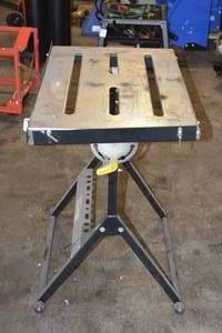 lot 38A image: CHICAGO ELECTRIC ADJUSTABLE WELDING TABLE