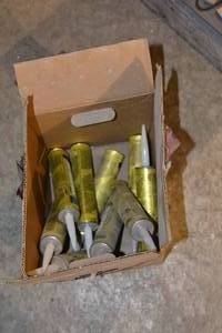 lot 160 image: PARTIAL BOX OF VULKEM 116 POLY SEALANT