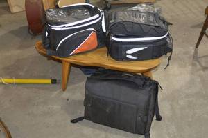 lot 270 image: MOTORCYCLE TANK BAGS