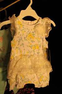 lot 24 image: NEW Girls 0-3 Month Clothes with Tags Laura Ashley, Garanimals