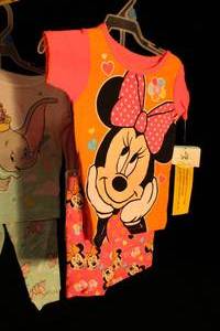 lot 30 image: Girls 24 Month Disney PJs with Tags Minnie and Dumbo