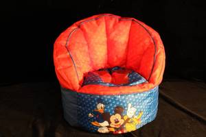 lot 51 image: Soft Mickey Mouse Childrens Bean Bag Chair