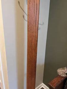 lot 3 image: Wood Coat Rack