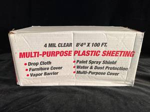 lot 8 image: Clear Multi-Purpose Plastic Sheeting