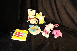 lot 119 image: Baby Toys Lot Rattler, Crinkle Books, and More
