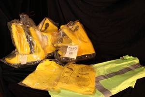 lot 140 image: Protective Gear Boots, Shirt and Rainsuit