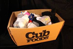 lot 141 image: Box of Socks Childrens and Adults - With Tags