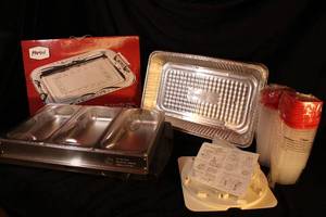 lot 177 image: 3-Pot Oster Food Warmer, Swirl-A-Round and More Kitchen Supplies