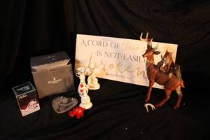 lot 181 image: Figurines, Picture, and Waterford Crystal