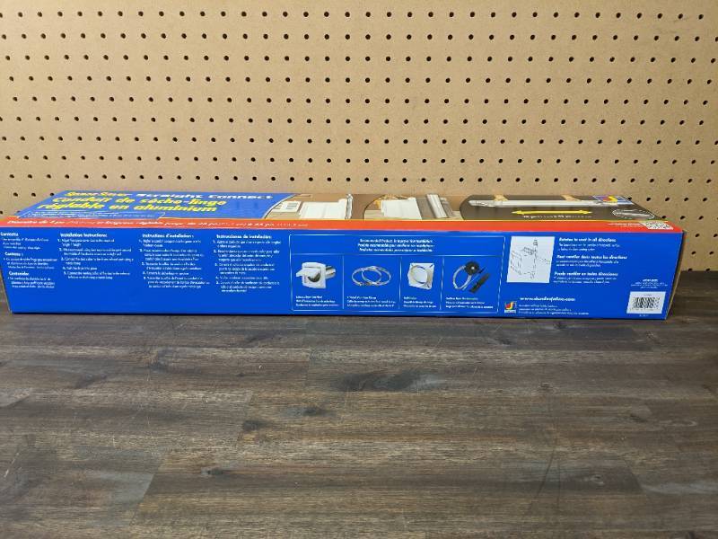 lot 186 image: New 28 in. to 45 in. Adjustable Space Saver Aluminum Dryer Vent Duct with Straight Outlet by Dundas Jafine
