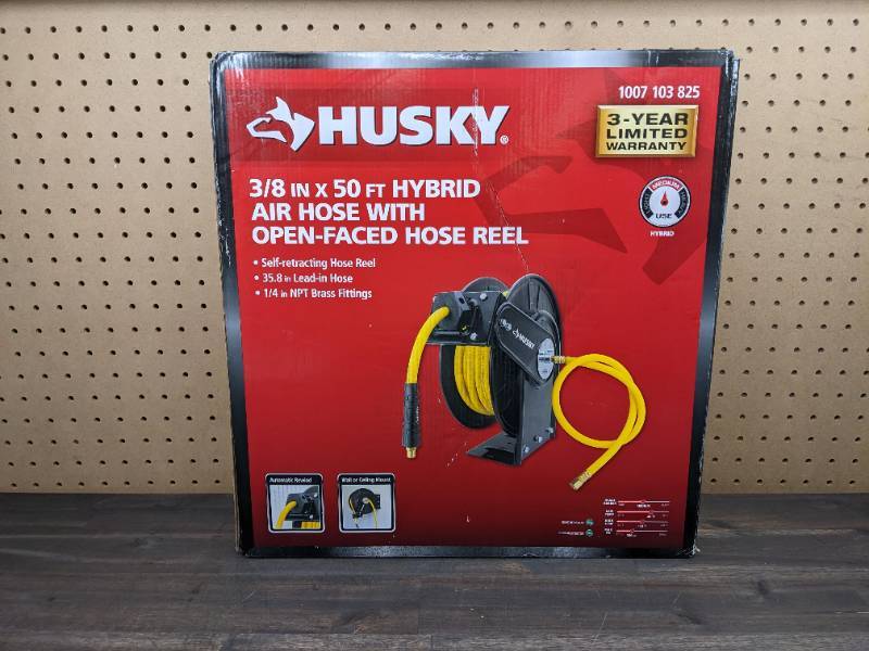 New Husky 3/8 in. x 50 ft. Hybrid Air Hose with Open-Face Hose