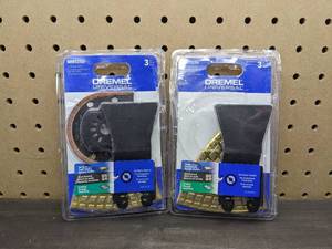 lot 185 image: (2) Dremel Universal Grout and Tile Cutting Oscillating Multi-Tool Blade Kits