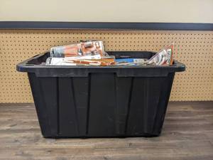 lot 196 image: Large Bin Full of Prime-Line Handles, Latches, Cranks, and Parts