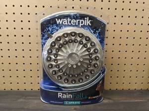 lot 58 image: New Waterpik 6-Spray Patterns 7 in. Drencher Wall Mount Adjustable Fixed Shower Head in Brushed Nickel