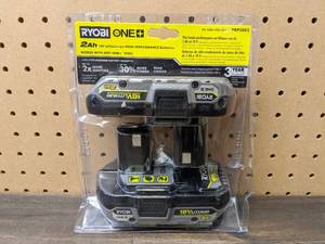lot 191 image: New RYOBI ONE 18V High Performance Lithium-Ion 2.0 Ah Compact Battery (2-Pack)