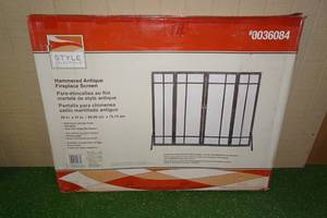 lot 118 image: Style Selections Hammered Antique Fireplace Screen