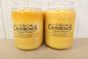 lot 123 image: 2 Crossroads Candles -Kettle Corn