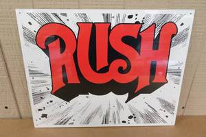 lot 227 image: Novelty Metal Sign -Rush - Made in USA