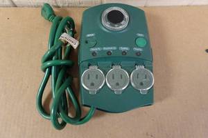 lot 234 image: IndoorOutdoor Extension Cord with Three Outlets ModesTimer