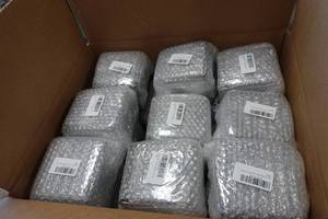 lot 239 image: 28 Novelty Stemless Wine Glasses -All DemocratLeft WingLiberal Theme