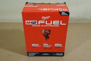 lot 15 image: Milwaukee M12 Fuel 38 Stubby Impact Wrench -Tool Only