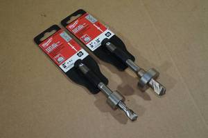lot 43 image: 2 Milwaukee Stop Bit For Drop-in Anchors - 38x1-116 & 12x1316 - SDS Plus