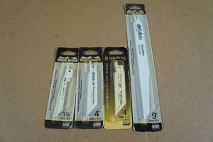 lot 64 image: Assorted Reciprocating Saw Blades - 4, 3-58, 9