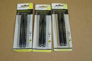 lot 102 image: 6 Aspect Black Permanent Sharp Point Markers