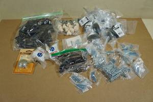 lot 193 image: Assorted Cabinet Hardware - Pulls, Screws