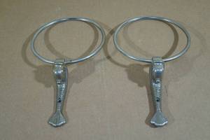 lot 217 image: Vintage Cast Metal Towel Rings