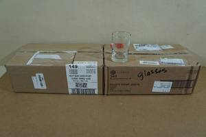 lot 279 image: Libbey Heavy Base Juice Glasses