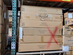 lot 98 image: Lot of (1 Pallet  7) WAC Lighting 39 LED Pendant Lighting Fixtures
