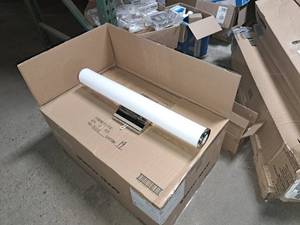 lot 95 image: Lot of (1 Pallet  12 Boxes  6 per Box) Satco Nuvo Polished Nickel  white Acrylic Lens LED Vanity 26W Dimmable 3000K Light Fixtures