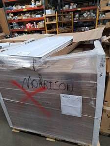 lot 107 image: Lot of (1 Pallet  13) Lithonia Lighting 258AG1 4 Lamp with Aluminum Casing