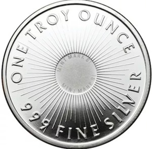 lot 15 image: (1) SUNSHINE MINT 1oz SILVER ROUND
