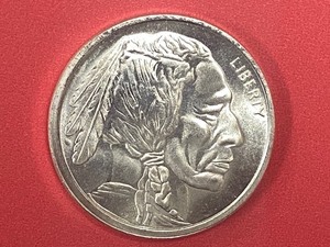 lot 7 image: (1) Sunshine BUFFALO SILVER ROUND