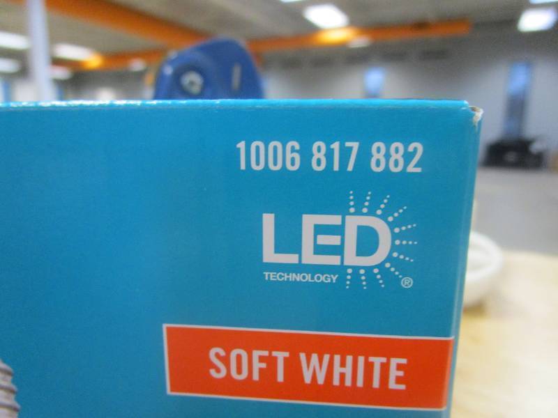 lot 622 image: EcoSmart 125-Watt Equivalent Wide Surface Non-Dimmable LED Light Bulb Soft White - 5PACK